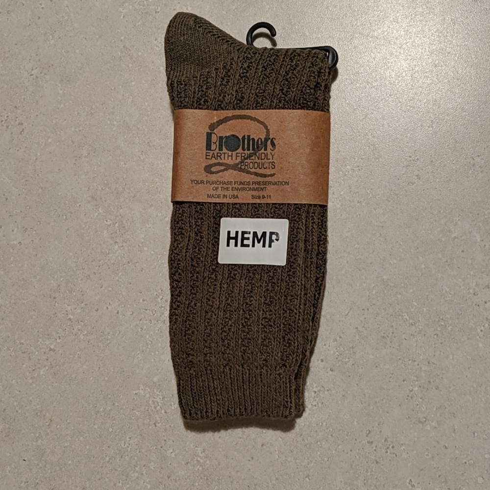 🆓Olive Hemp & Cotton Blend Socks